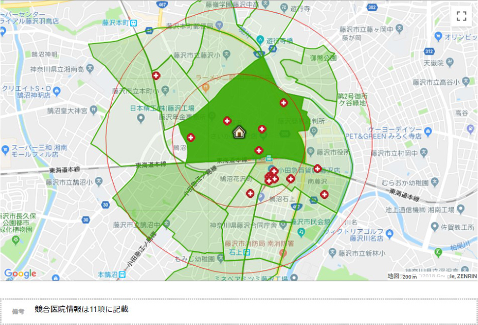 夜間人口分布